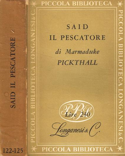 Said il pescatore - Marmaduke Pickthall - copertina