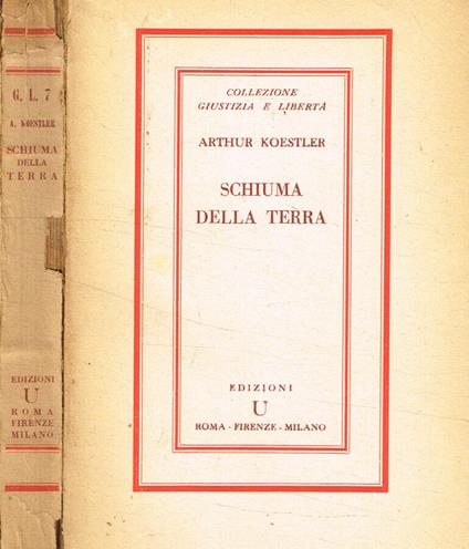 Schiuma della terra - Arthur Koestler - copertina