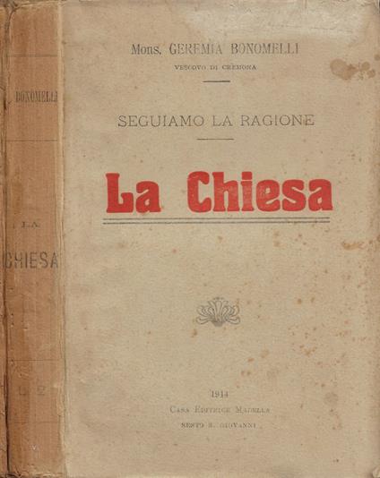 La Chiesa - Geremia Bonomelli - copertina