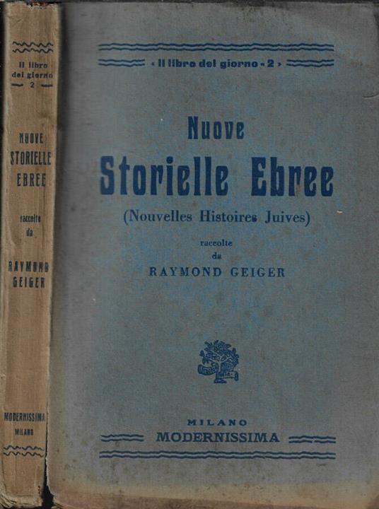 Nuove storielle Ebree (Nouvelles Histoires Juives) - Raymond Geiger - copertina