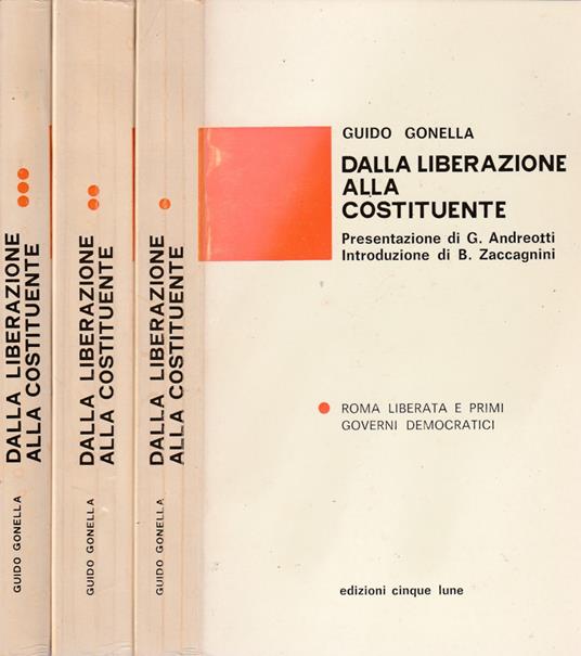 Dalla liberazione alla costituente - Guido Gonella - copertina