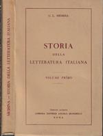 Storia della letteratura italiana Vol. I