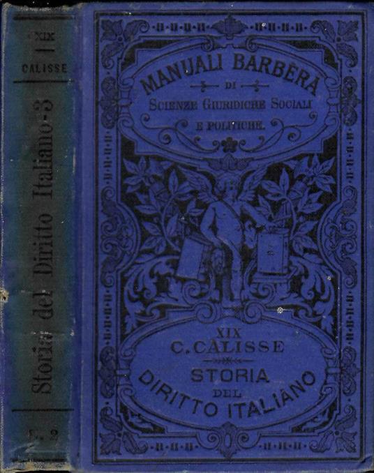 Storia del Diritto Italiano - Carlo Calisse - copertina