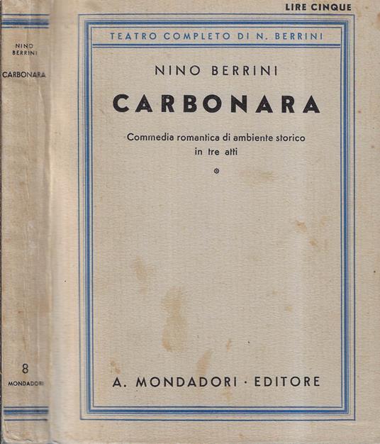 Carbonara - Nino Berrini - copertina