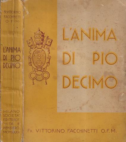 L' anima di Pio X - Vittorino Facchinetti - copertina