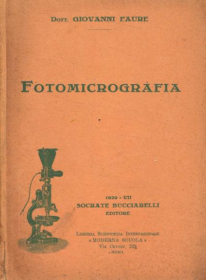 Fotomicrografia - Giovanni Faure - copertina