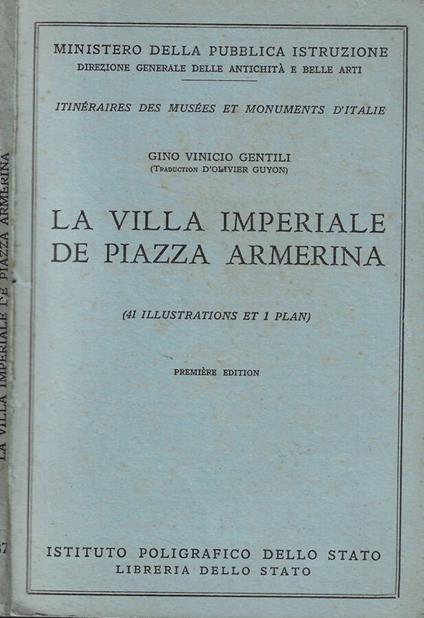 La villa Imperiale de Piazza Armerina - Gino Vinicio Gentili - copertina