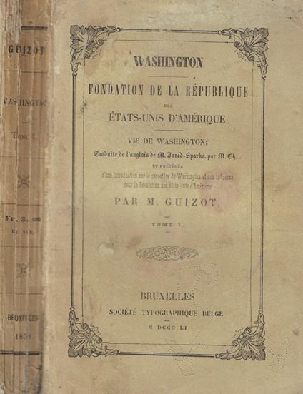 Washington - M. Guizot - copertina