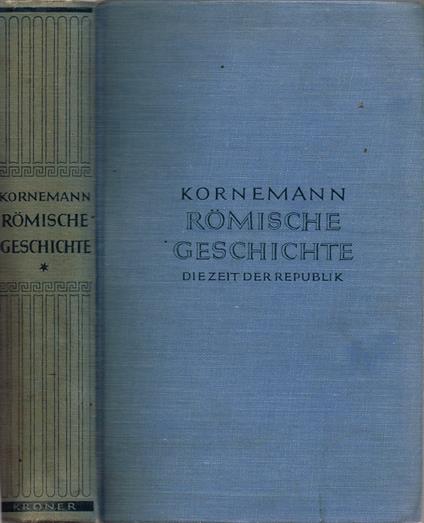 Romische Geschichte - Ernst Kornemann - copertina