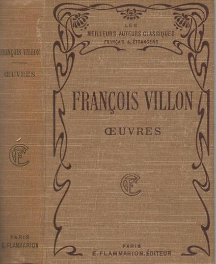 Oeuvres de Francois Villon - Paul Lacroix - copertina