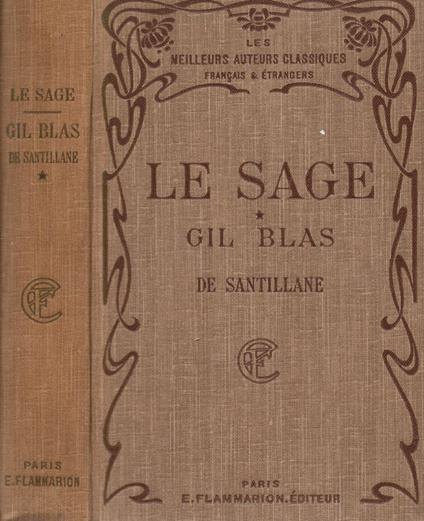 Gil Blas de Santillane-Tome I - Alain-René Le Sage - copertina