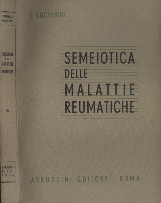 Semeiotica delle malattie reumatiche - Tommaso Lucherini - copertina