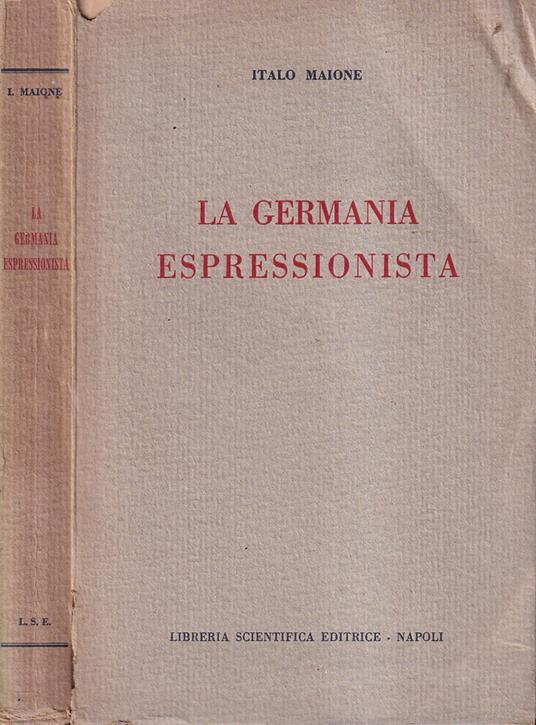 La Germania espressionista - Italo Maione - copertina