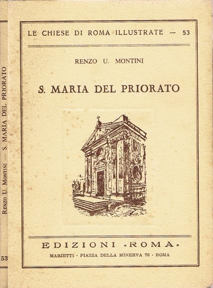 S. Maria del Priorato - Renzo U. Montini - copertina