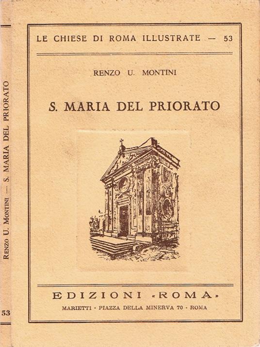 S. Maria del Priorato - Renzo U. Montini - copertina