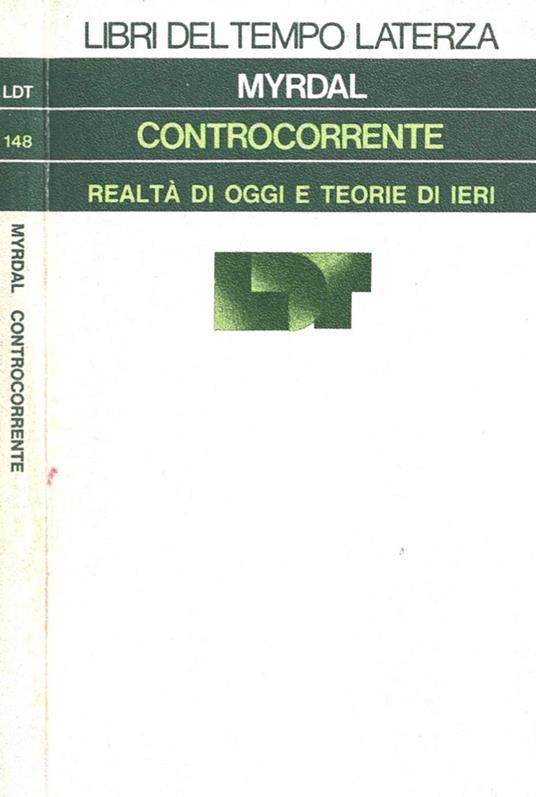Controcorrente - Gunnar Myrdal - copertina