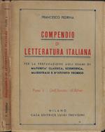 Compendio di letteratura italiana Parte II- Dall'Ariosto all'Alfieri