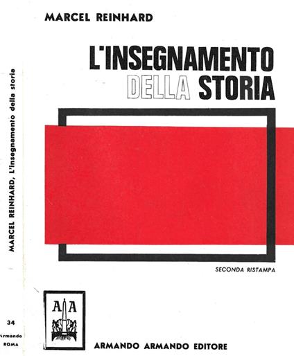 L' insegnamento della storia - Marcel Reinhard - copertina