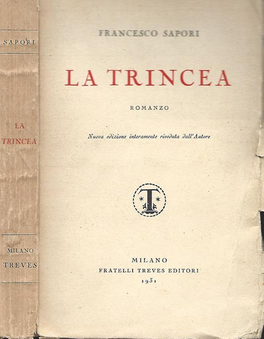 La trincea - Francesco Sapori - copertina