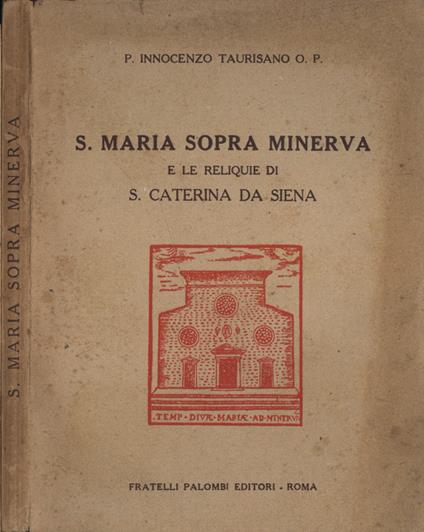 S. Maria sopra Minerva - P. Innocenzo Taurisano - copertina