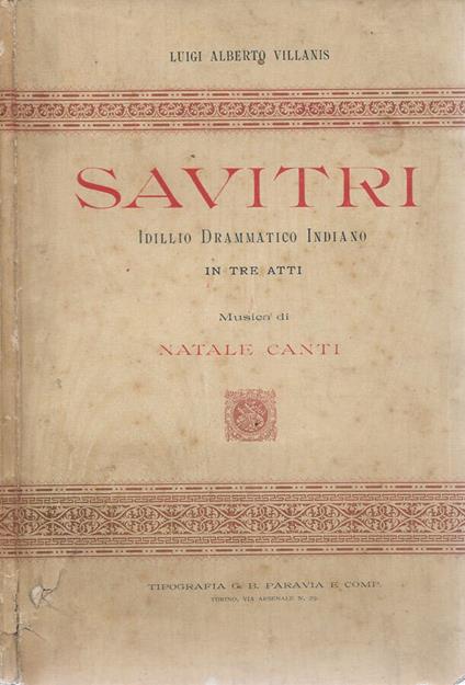 Savitri - Luigi Alberto Villanis - copertina