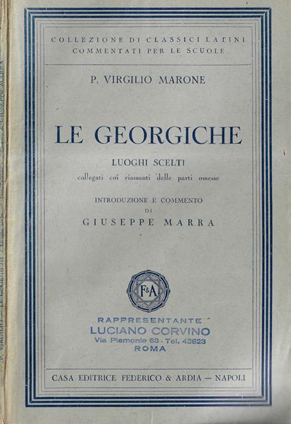 Le georgiche - Publio Virgilio Marone - copertina