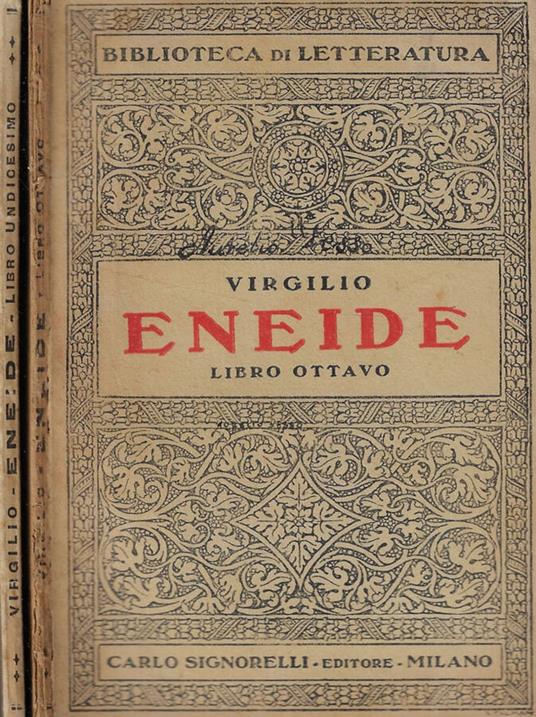 Eneide Libro ottavo-undicesimo - Publio Virgilio Marone - copertina