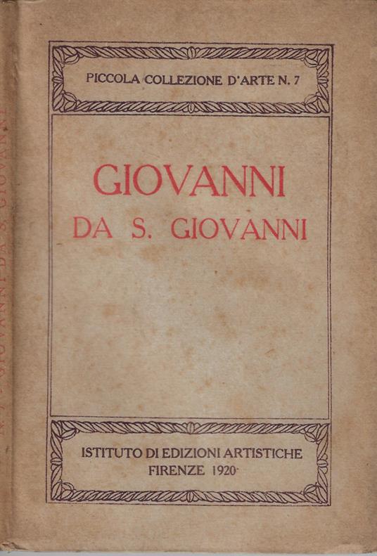 Giovanni da S. Giovanni - copertina