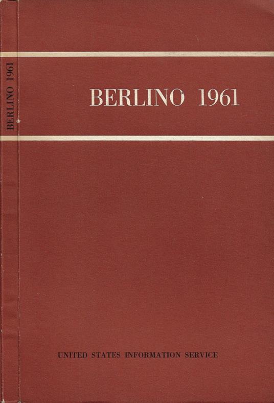 Berlino 1961 - copertina