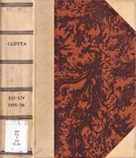 Glotta, volume LIII-LIV, anno 1975-76