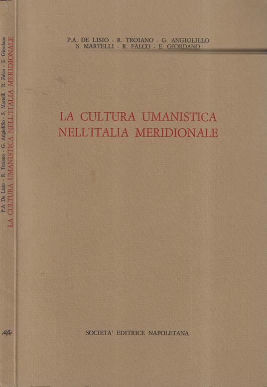 La cultura umanistica nell'Italia meridionale - copertina