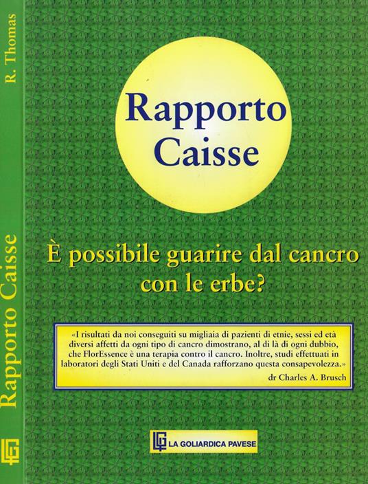 Rapporto Caisse - copertina