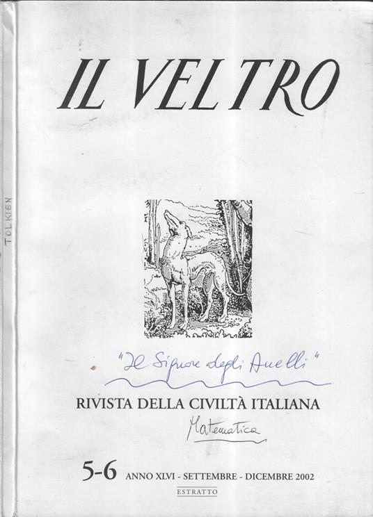 Il veltro anno 2002 n. 5-6 estratto - copertina