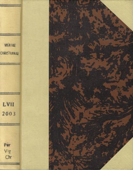 Vigiliae Christianae Vol. LVII Anno 2003 - copertina