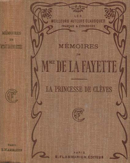 Memoires de Mme De La Fayette - copertina