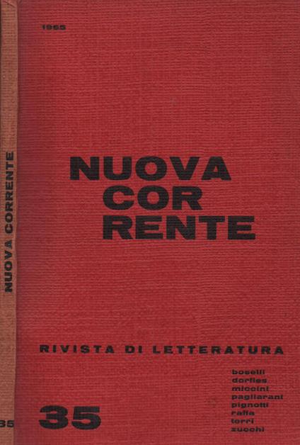 Nuova corrente - copertina