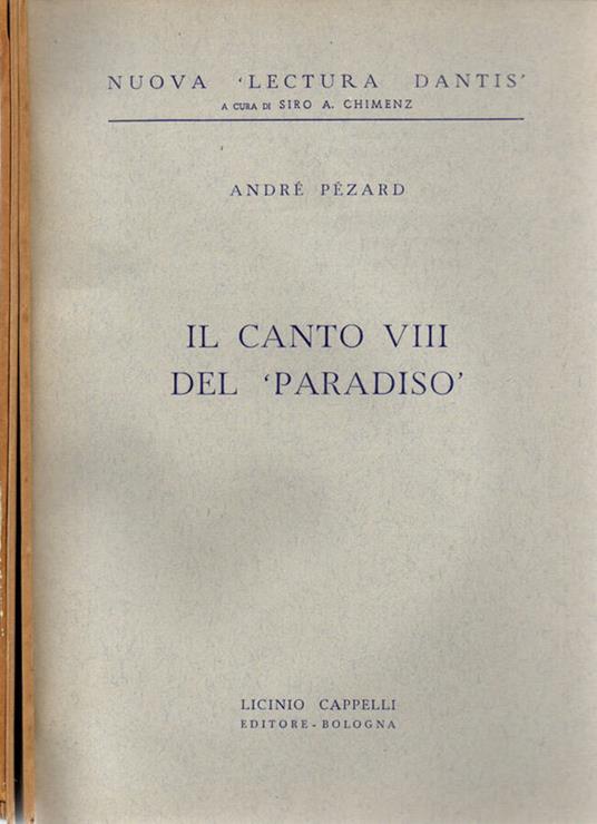 I canti del Paradiso - copertina