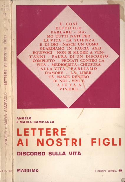 Lettere ai nostri figli - copertina