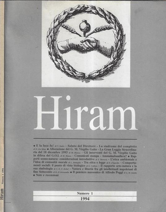 Hiram anno 1994 n. 1 - copertina