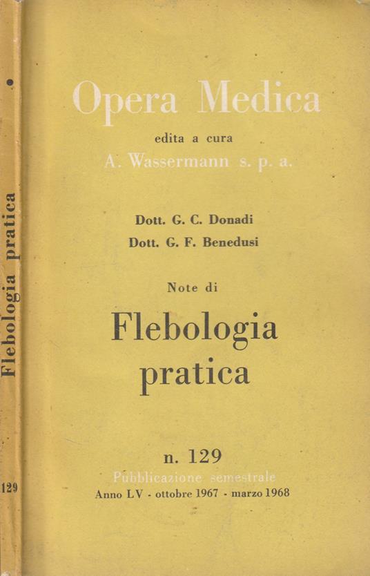 Opera medica n 129 anno LV, ottobre 1967 marzo 1968 - copertina