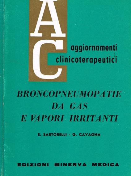 Broncopneumopatie da gas e vapori irritanti - copertina