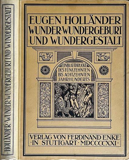 Wunder wundergeburt und wundergestalt - copertina