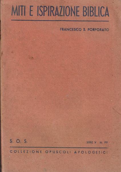 Miti e ispirazione biblica - copertina