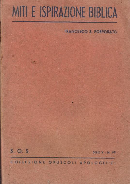 Miti e ispirazione biblica - copertina