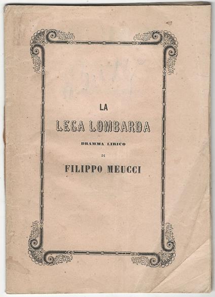 Lega Lombarda. - copertina