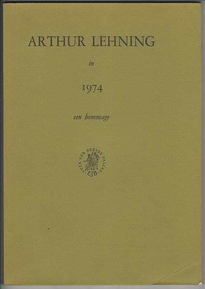 Arthur Lehning in 1974. Een hommage - copertina