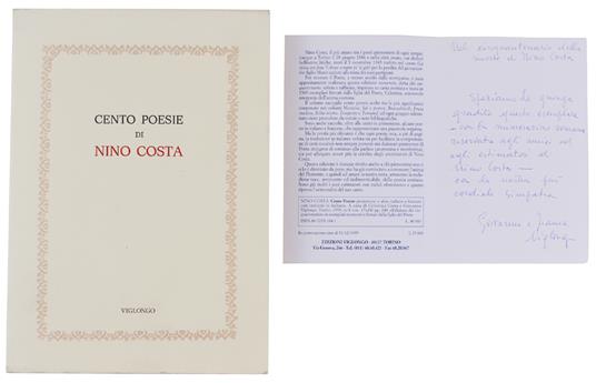 Cento Poesie Piemontesi E Altre Italiane E Francesi Con Versioni In Italiano. Edizione Del Cinquantenario - Nino Costa - copertina