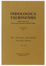 Indologica Taurinensia Volume Vii - 1979. Dr. Ludwig Sternbach Felicitation Volume - Part One