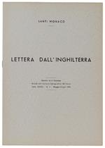 Lettera Dall'inghilterra. Estratto Da: L'universo 1953 - Monaco Santi