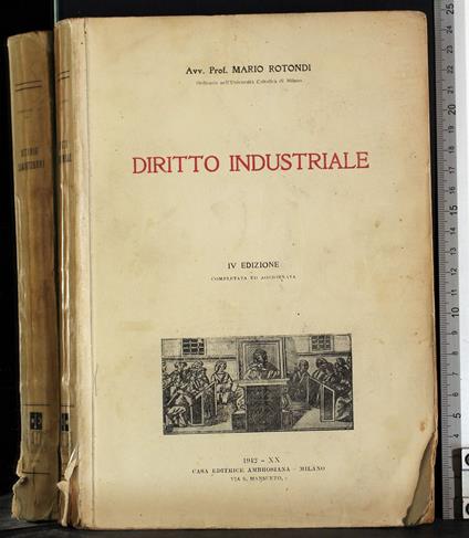 Diritto industriale - Mario Rotondi - copertina